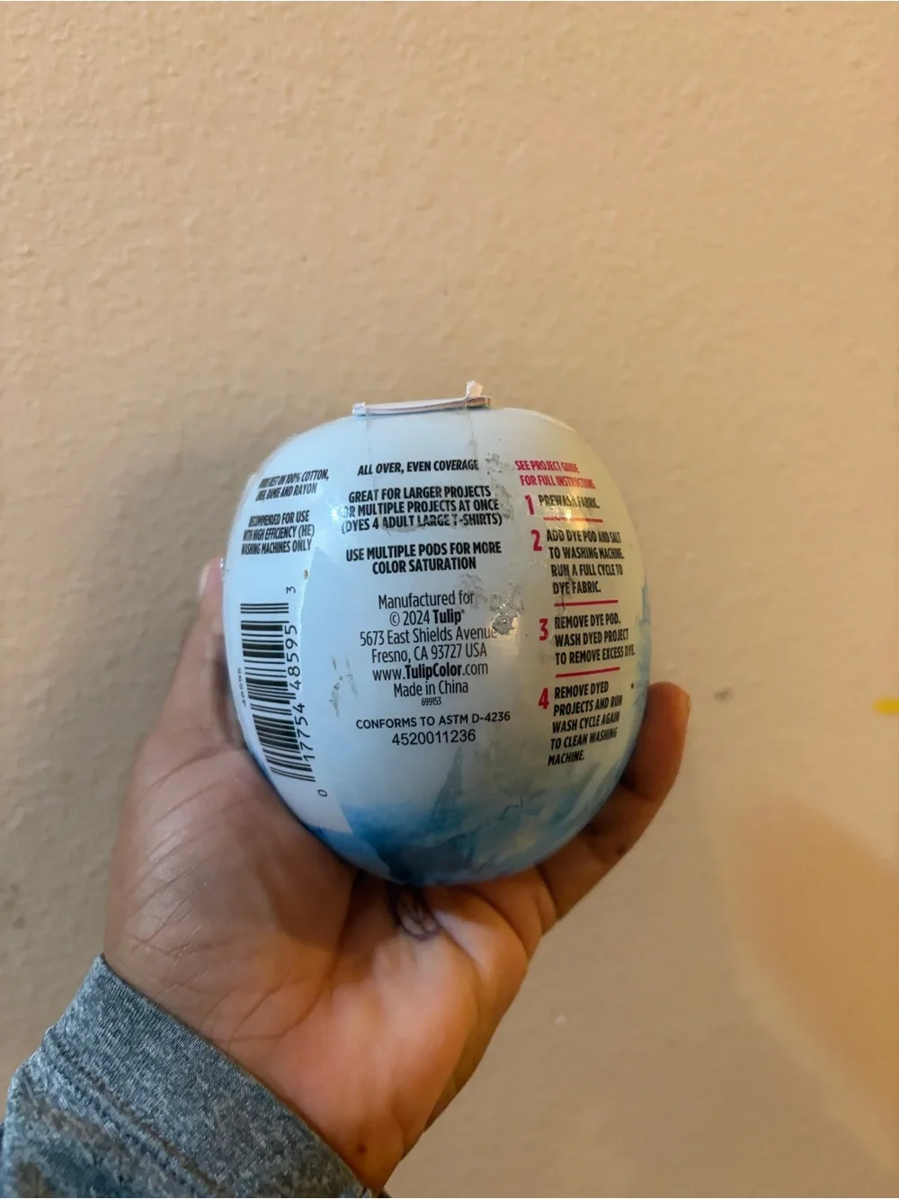 Tulip Fabric Dye Pod - Summer Skies Blue